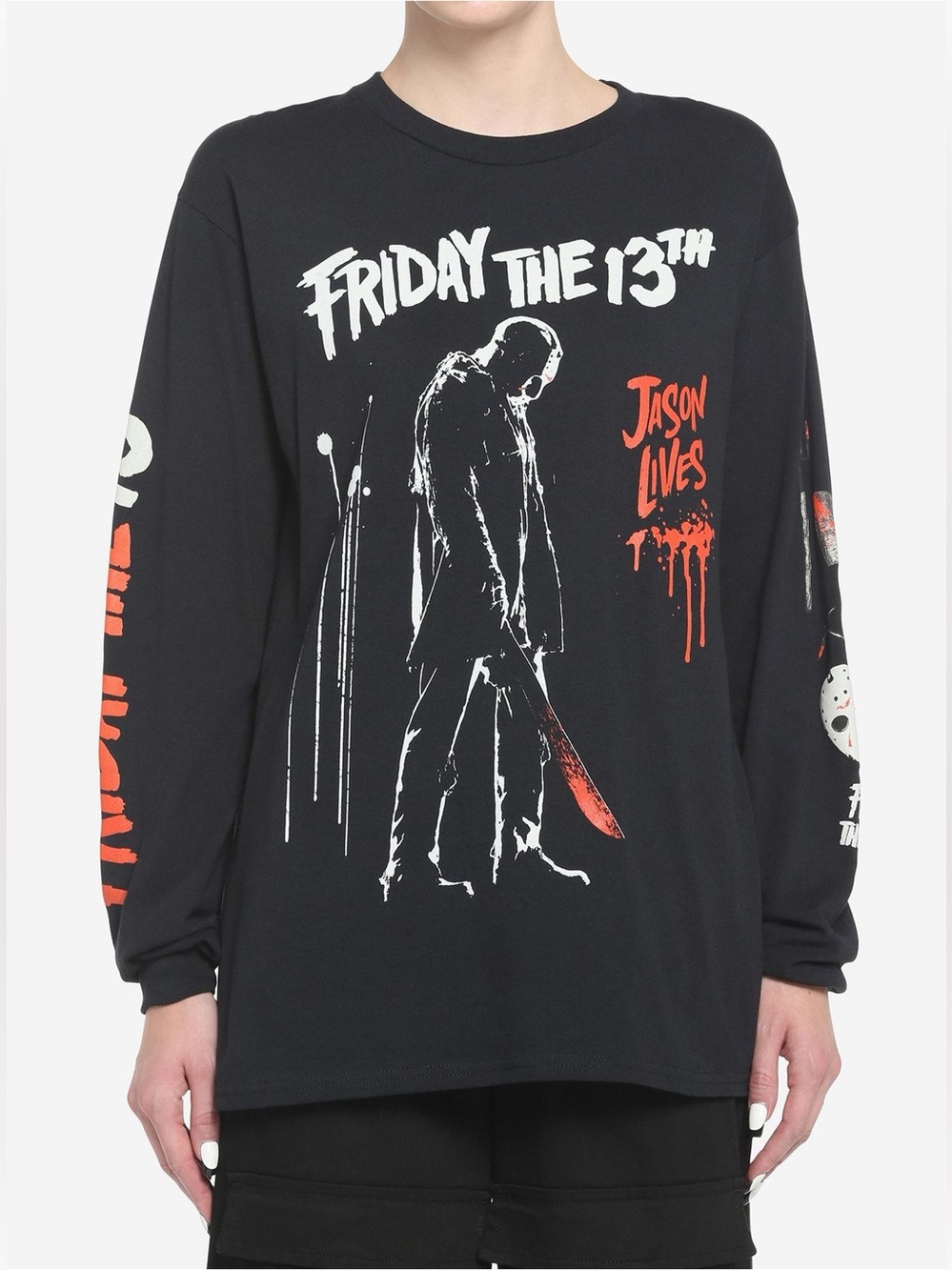 GUC Torrid Friday the 13th long sleeve tee, size 4, black